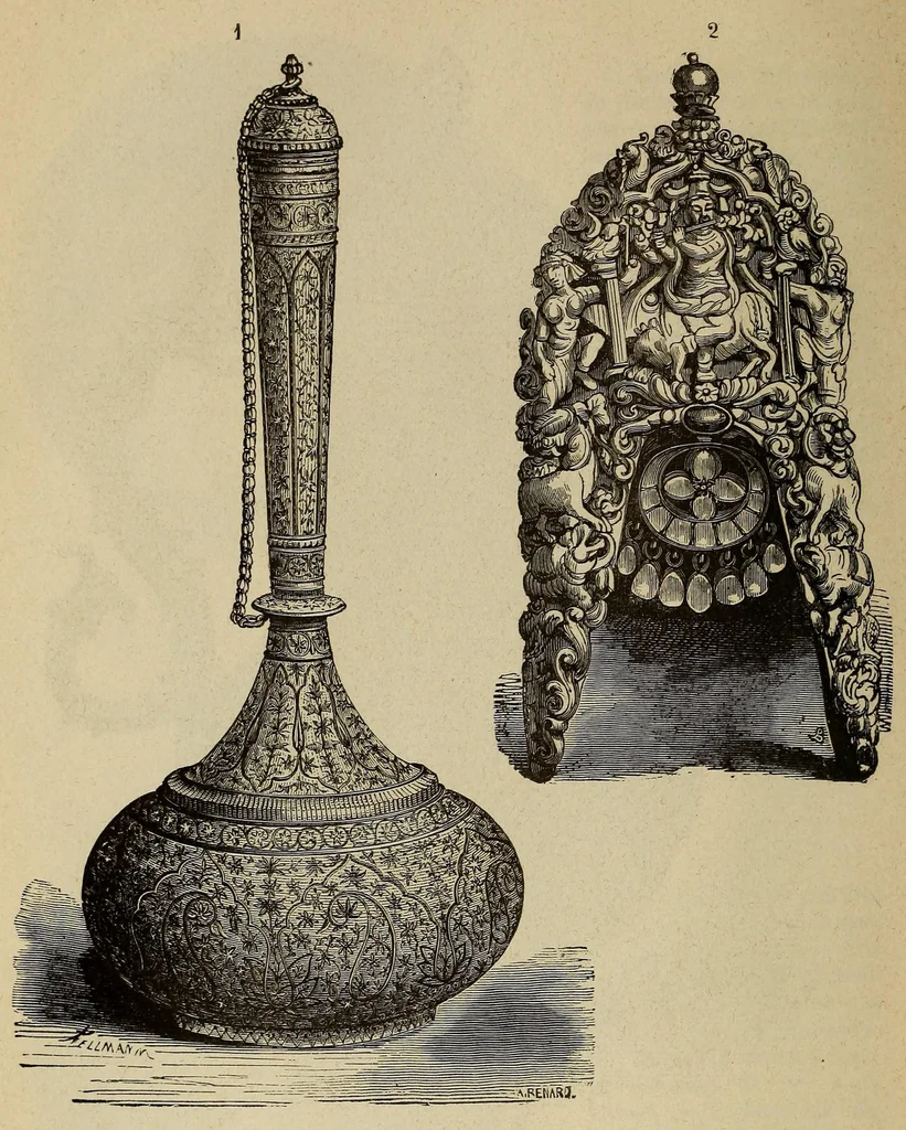 An illustration from Encyclopédie historique, archéologique, biographique, chronologique et monogrammatique des beaux-arts plastiques, architecture et mosaïque, céramique, sculpture, peinture et gravure, 1873, leaf 136