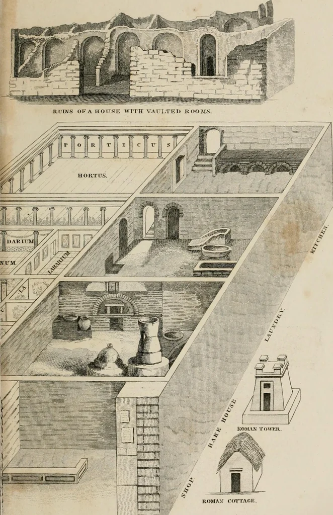 An illustration from Encyclopedia of antiquities : and elements of archaeology, classical and mediæval, 1843, leaf 123