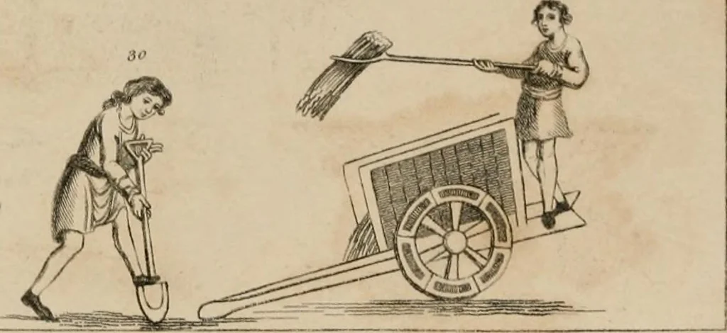 An illustration from Encyclopedia of antiquities : and elements of archaeology, classical and mediæval, 1843, leaf 387