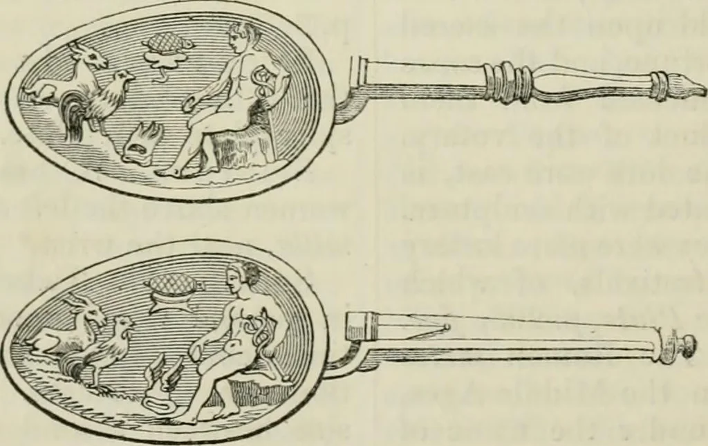 An illustration from Encyclopedia of antiquities : and elements of archaeology, classical and mediæval, 1843, leaf 464