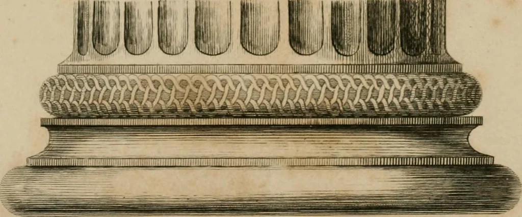 An illustration from Encyclopedia of antiquities : and elements of archaeology, classical and mediæval, 1843, leaf 8