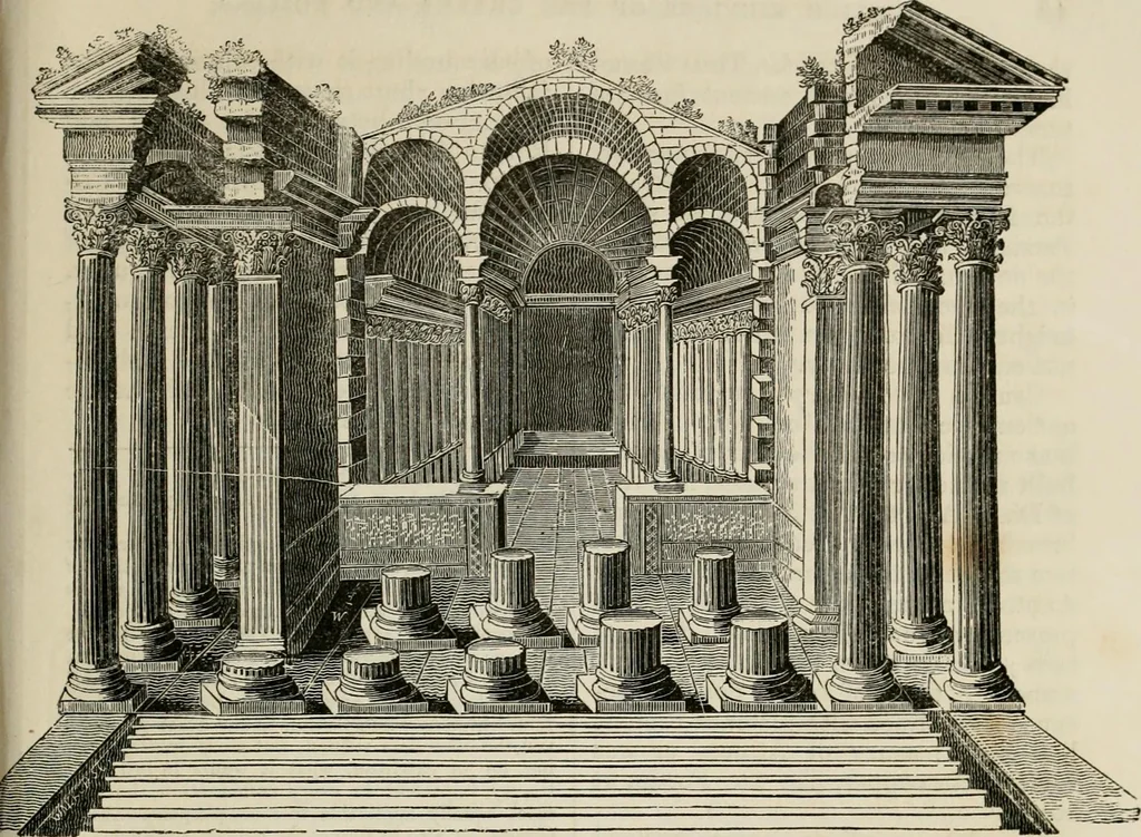 An illustration from Encyclopedia of antiquities : and elements of archaeology, classical and mediæval, 1843, leaf 89