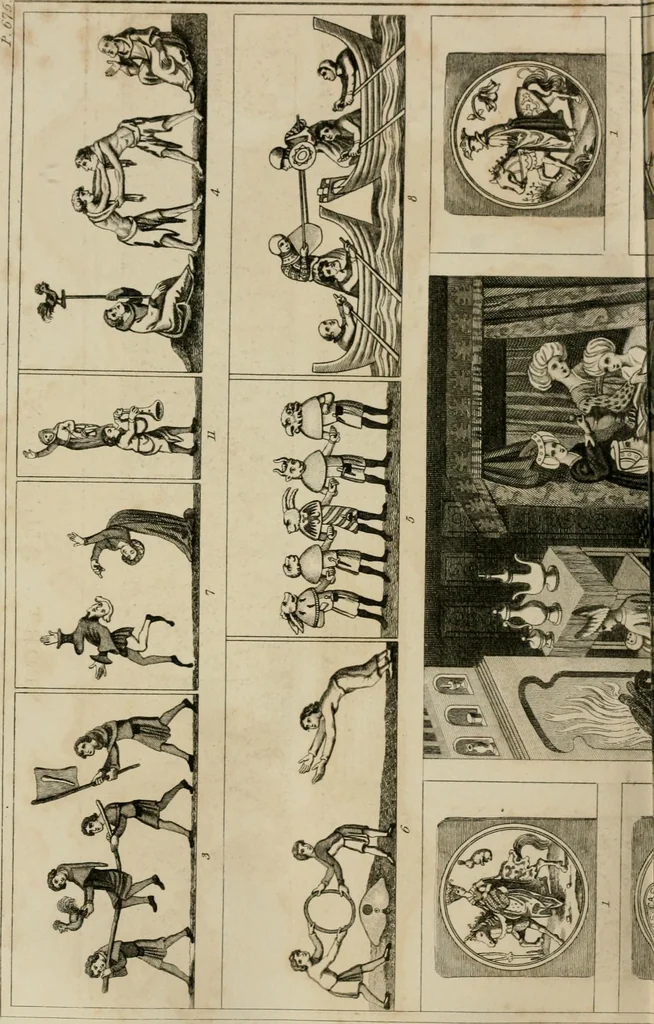 An illustration from Encyclopedia of antiquities : and elements of archaeology, classical and mediæval, 1843, leaf 152