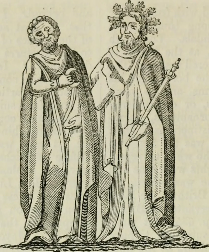 An illustration from Encyclopedia of antiquities : and elements of archaeology, classical and mediæval, 1843, leaf 252