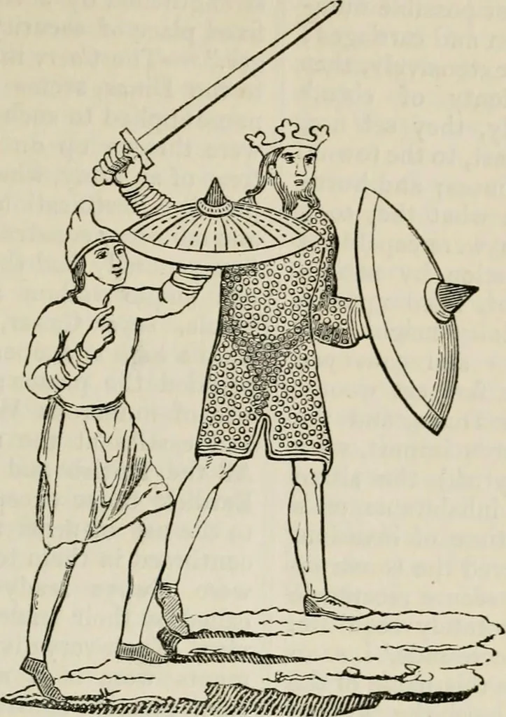 An illustration from Encyclopedia of antiquities : and elements of archaeology, classical and mediæval, 1843, leaf 319