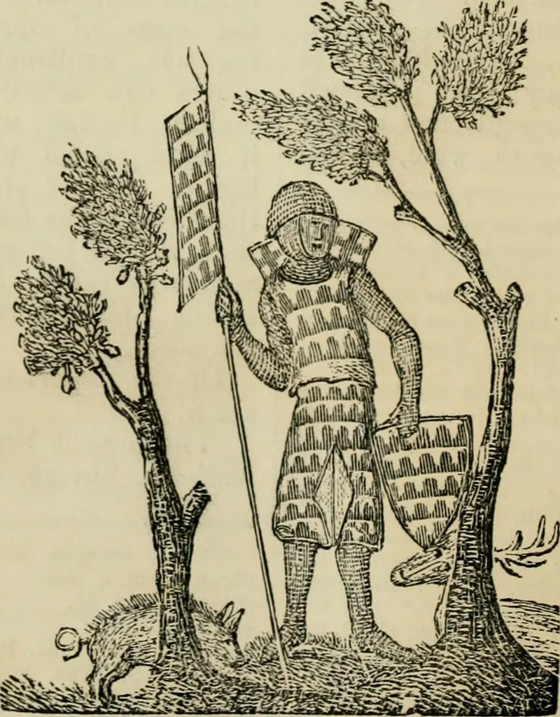 An illustration from Encyclopedia of antiquities : and elements of archaeology, classical and mediæval, 1843, leaf 420