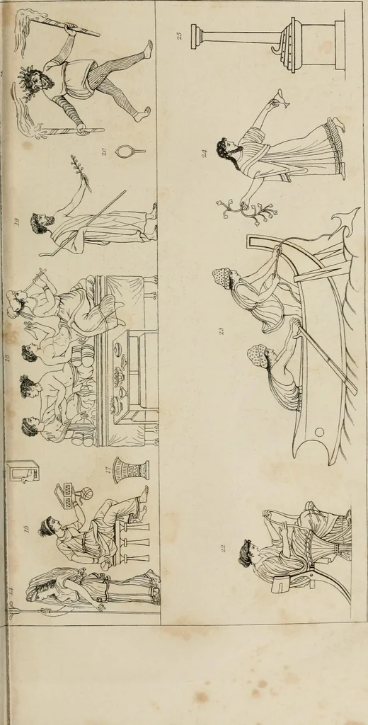 An illustration from Encyclopedia of antiquities : and elements of archaeology, classical and mediæval, 1843, leaf 85