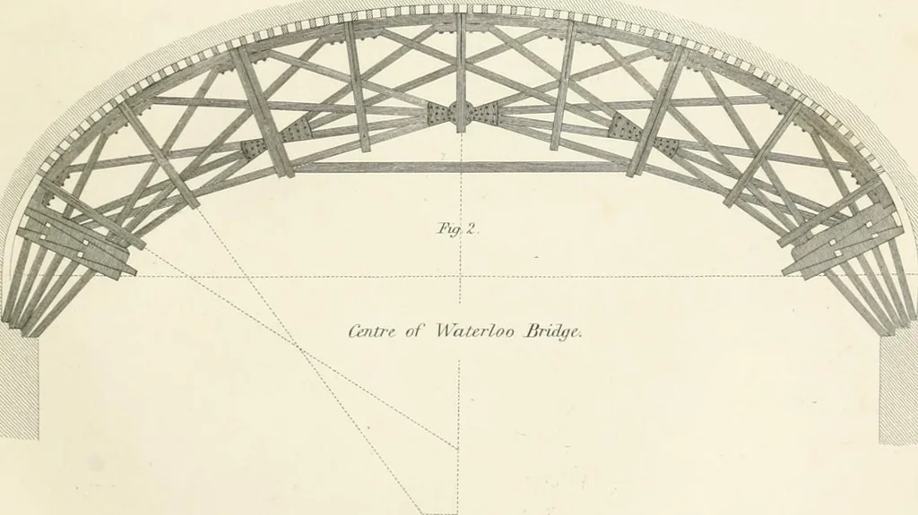 An illustration from Encyclopedia of architecture : a dictionary of the science and practice of architecture, building, carpentry, etc., from the earliest ages to the present time, forming a comprehensive work of reference for the use of architects, builders, carpenters, masons, engineers, students, professional men, and amateurs, 1852, leaf 216