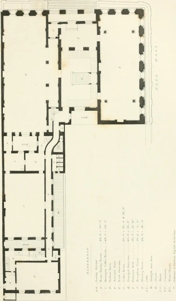 An illustration from Encyclopedia of architecture : a dictionary of the science and practice of architecture, building, carpentry, etc., from the earliest ages to the present time, forming a comprehensive work of reference for the use of architects, builders, carpenters, masons, engineers, students, professional men, and amateurs, 1852, leaf 260