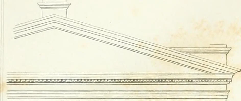 An illustration from Encyclopedia of architecture : a dictionary of the science and practice of architecture, building, carpentry, etc., from the earliest ages to the present time, forming a comprehensive work of reference for the use of architects, builders, carpenters, masons, engineers, students, professional men, and amateurs, 1852, leaf 27