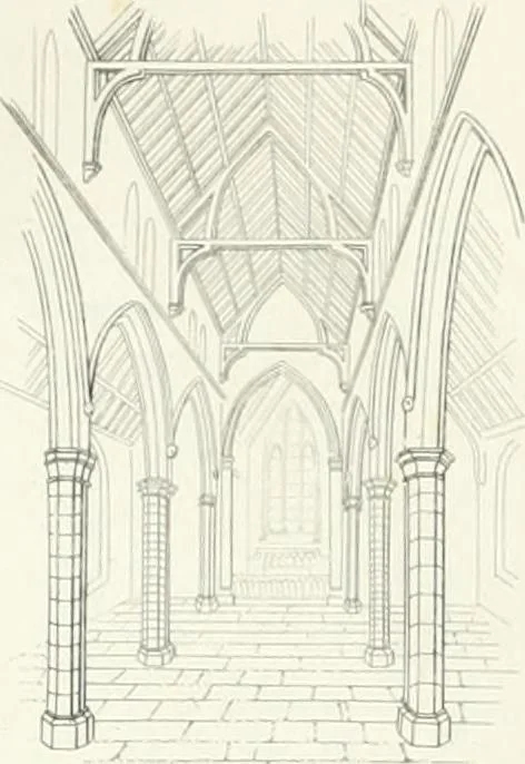 An illustration from Encyclopedia of architecture : a dictionary of the science and practice of architecture, building, carpentry, etc., from the earliest ages to the present time, forming a comprehensive work of reference for the use of architects, builders, carpenters, masons, engineers, students, professional men, and amateurs, 1852, leaf 27