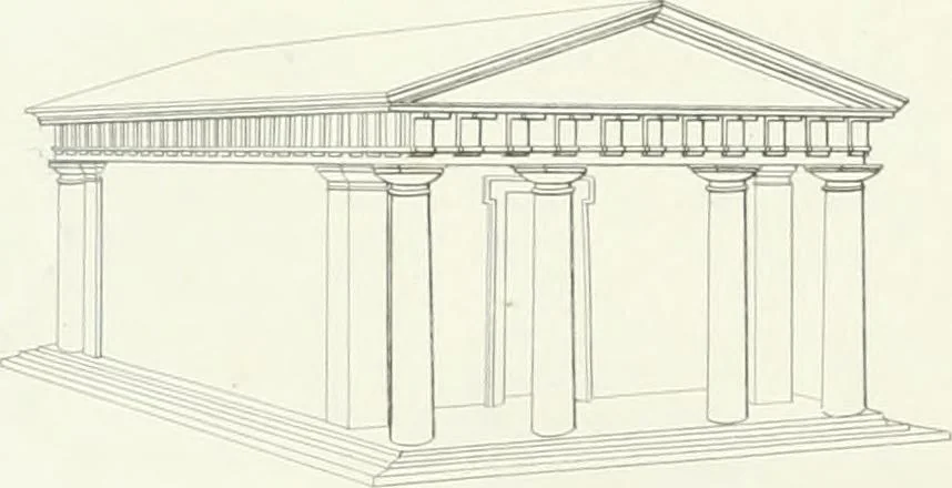 An illustration from Encyclopedia of architecture : a dictionary of the science and practice of architecture, building, carpentry, etc., from the earliest ages to the present time, forming a comprehensive work of reference for the use of architects, builders, carpenters, masons, engineers, students, professional men, and amateurs, 1852, leaf 27