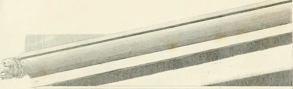 An illustration from Encyclopedia of architecture : a dictionary of the science and practice of architecture, building, carpentry, etc., from the earliest ages to the present time, forming a comprehensive work of reference for the use of architects, builders, carpenters, masons, engineers, students, professional men, and amateurs, 1852, leaf 432