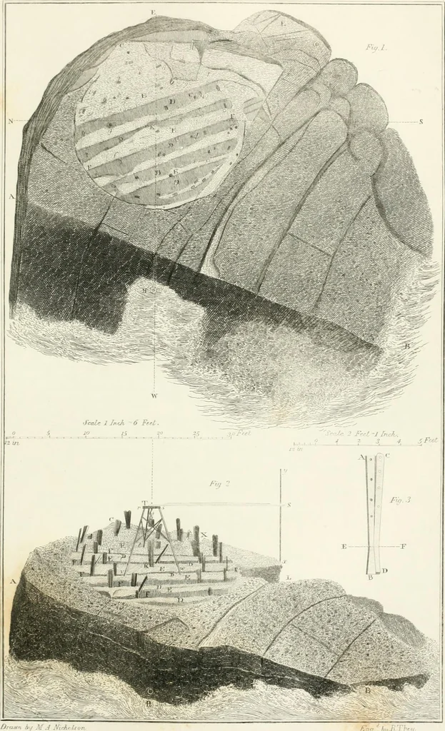 An illustration from Encyclopedia of architecture : a dictionary of the science and practice of architecture, building, carpentry, etc., from the earliest ages to the present time, forming a comprehensive work of reference for the use of architects, builders, carpenters, masons, engineers, students, professional men, and amateurs, 1852, leaf 482