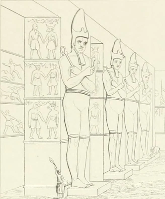 An illustration from Encyclopedia of architecture : a dictionary of the science and practice of architecture, building, carpentry, etc., from the earliest ages to the present time, forming a comprehensive work of reference for the use of architects, builders, carpenters, masons, engineers, students, professional men, and amateurs, 1852, leaf 516