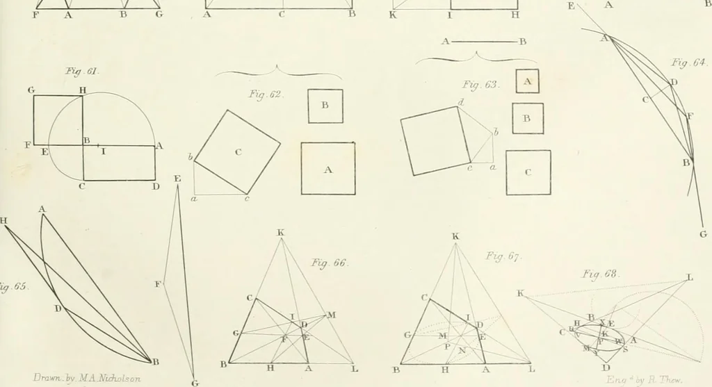 An illustration from Encyclopedia of architecture : a dictionary of the science and practice of architecture, building, carpentry, etc., from the earliest ages to the present time, forming a comprehensive work of reference for the use of architects, builders, carpenters, masons, engineers, students, professional men, and amateurs, 1852, leaf 634