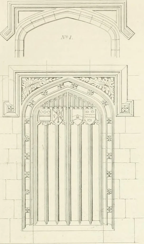 An illustration from Encyclopedia of architecture : a dictionary of the science and practice of architecture, building, carpentry, etc., from the earliest ages to the present time, forming a comprehensive work of reference for the use of architects, builders, carpenters, masons, engineers, students, professional men, and amateurs, 1852, leaf 666