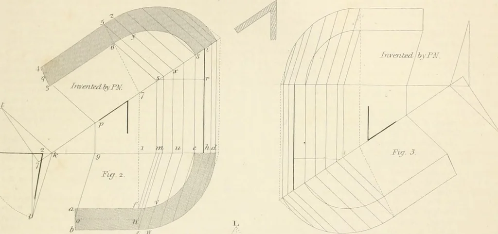 An illustration from Encyclopedia of architecture : a dictionary of the science and practice of architecture, building, carpentry, etc., from the earliest ages to the present time, forming a comprehensive work of reference for the use of architects, builders, carpenters, masons, engineers, students, professional men, and amateurs, 1852, leaf 696