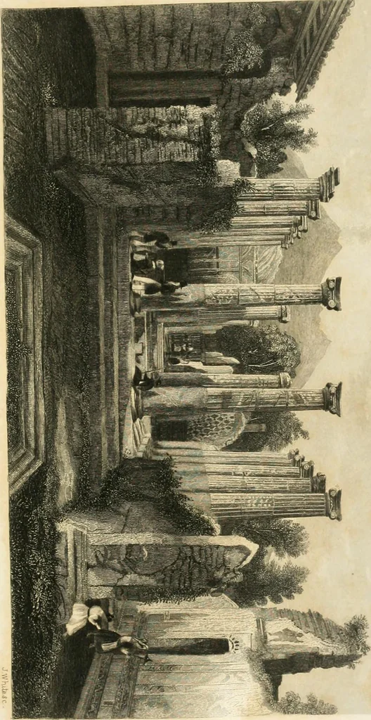 An illustration from Encyclopedia of architecture : a dictionary of the science and practice of architecture, building, carpentry, etc., from the earliest ages to the present time, forming a comprehensive work of reference for the use of architects, builders, carpenters, masons, engineers, students, professional men, and amateurs, 1852, leaf 738