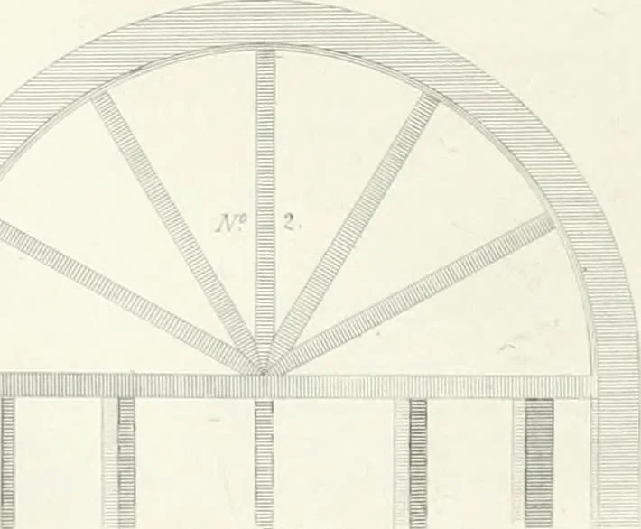 An illustration from Encyclopedia of architecture : a dictionary of the science and practice of architecture, building, carpentry, etc., from the earliest ages to the present time, forming a comprehensive work of reference for the use of architects, builders, carpenters, masons, engineers, students, professional men, and amateurs, 1852, leaf 336