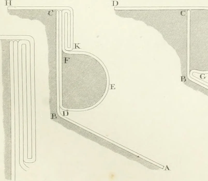 An illustration from Encyclopedia of architecture : a dictionary of the science and practice of architecture, building, carpentry, etc., from the earliest ages to the present time, forming a comprehensive work of reference for the use of architects, builders, carpenters, masons, engineers, students, professional men, and amateurs, 1852, leaf 463