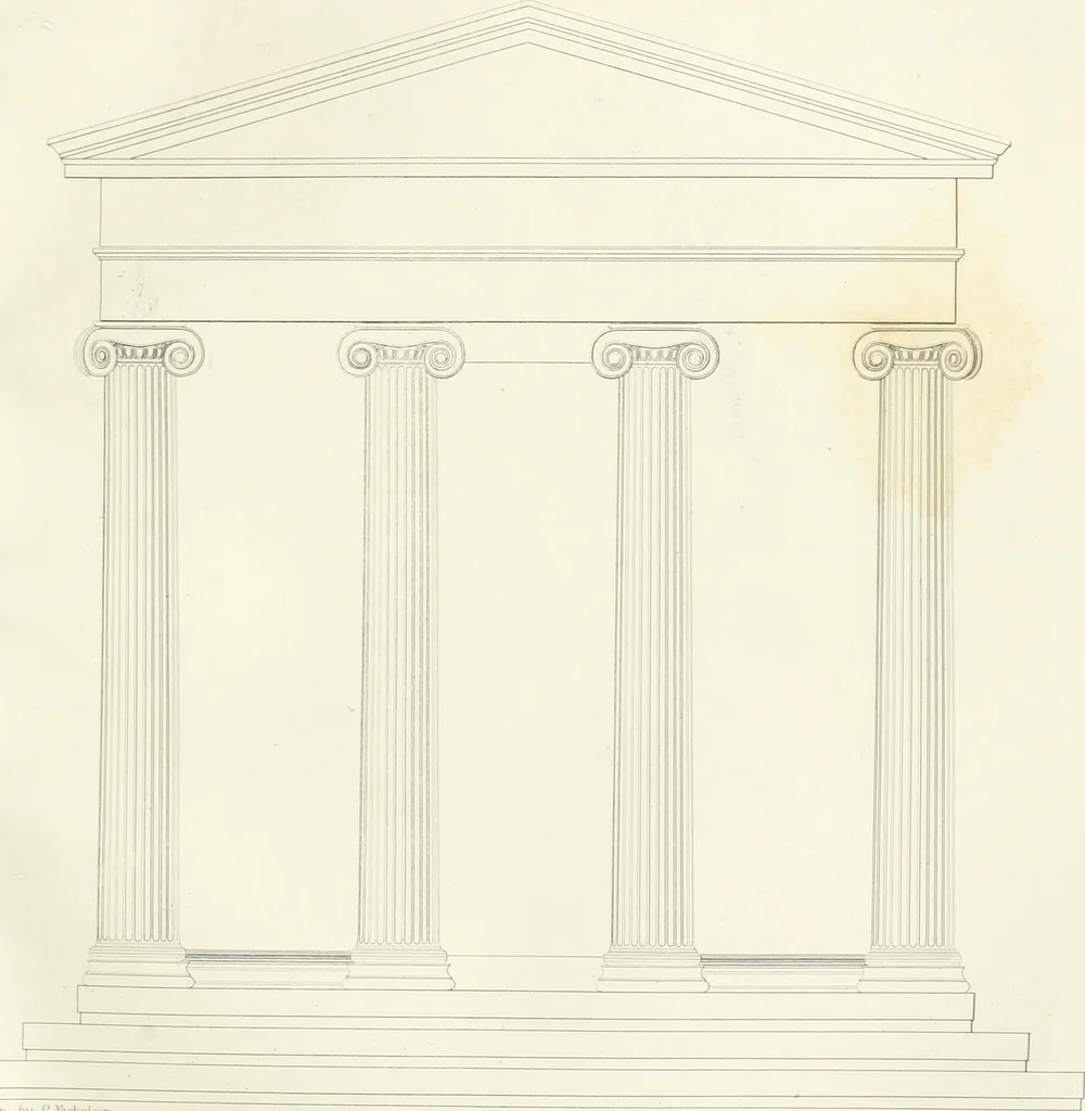 An illustration from Encyclopedia of architecture : a dictionary of the science and practice of architecture, building, carpentry, etc., from the earliest ages to the present time, forming a comprehensive work of reference for the use of architects, builders, carpenters, masons, engineers, students, professional men, and amateurs, 1852, leaf 473