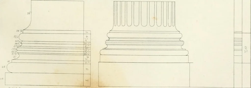 An illustration from Encyclopedia of architecture : a dictionary of the science and practice of architecture, building, carpentry, etc., from the earliest ages to the present time, forming a comprehensive work of reference for the use of architects, builders, carpenters, masons, engineers, students, professional men, and amateurs, 1852, leaf 561
