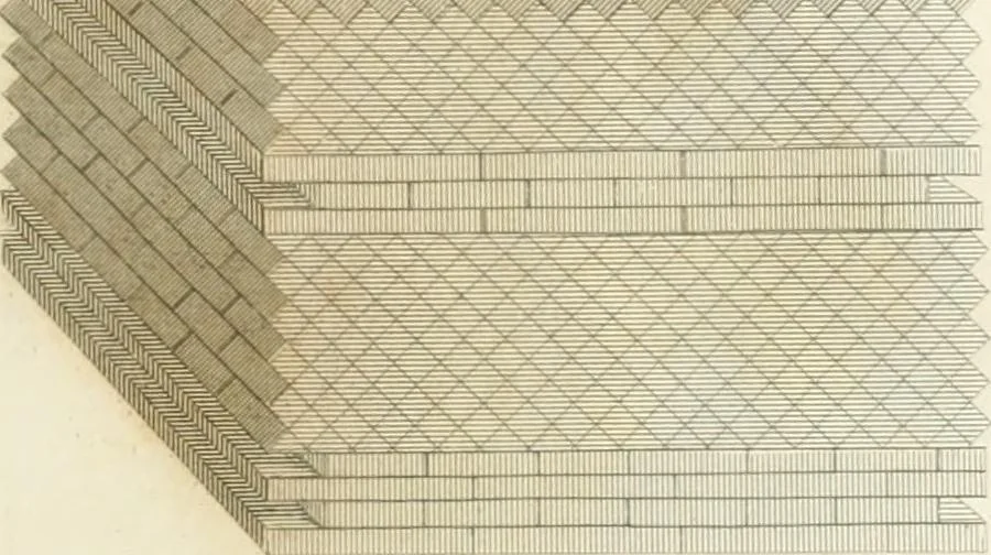 An illustration from Encyclopedia of architecture : a dictionary of the science and practice of architecture, building, carpentry, etc., from the earliest ages to the present time, forming a comprehensive work of reference for the use of architects, builders, carpenters, masons, engineers, students, professional men, and amateurs, 1852, leaf 695