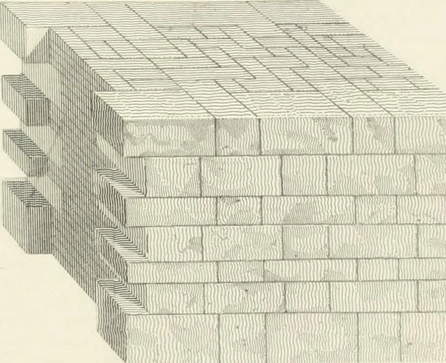 An illustration from Encyclopedia of architecture : a dictionary of the science and practice of architecture, building, carpentry, etc., from the earliest ages to the present time, forming a comprehensive work of reference for the use of architects, builders, carpenters, masons, engineers, students, professional men, and amateurs, 1852, leaf 695
