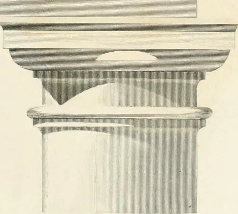 An illustration from Encyclopedia of architecture : a dictionary of the science and practice of architecture, building, carpentry, etc., from the earliest ages to the present time, forming a comprehensive work of reference for the use of architects, builders, carpenters, masons, engineers, students, professional men, and amateurs, 1852, leaf 757