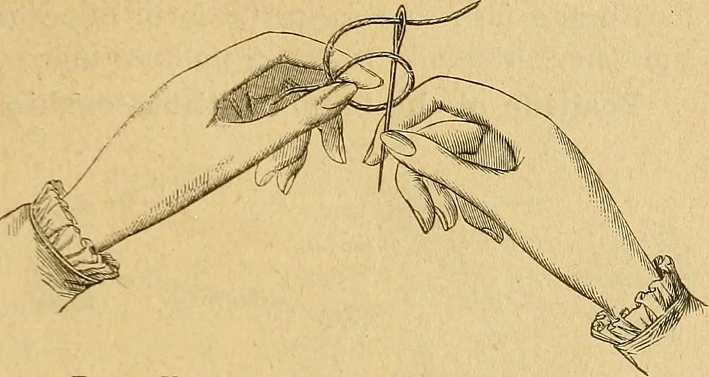 An illustration from Encyclopedia of needlework, 1890, leaf 10