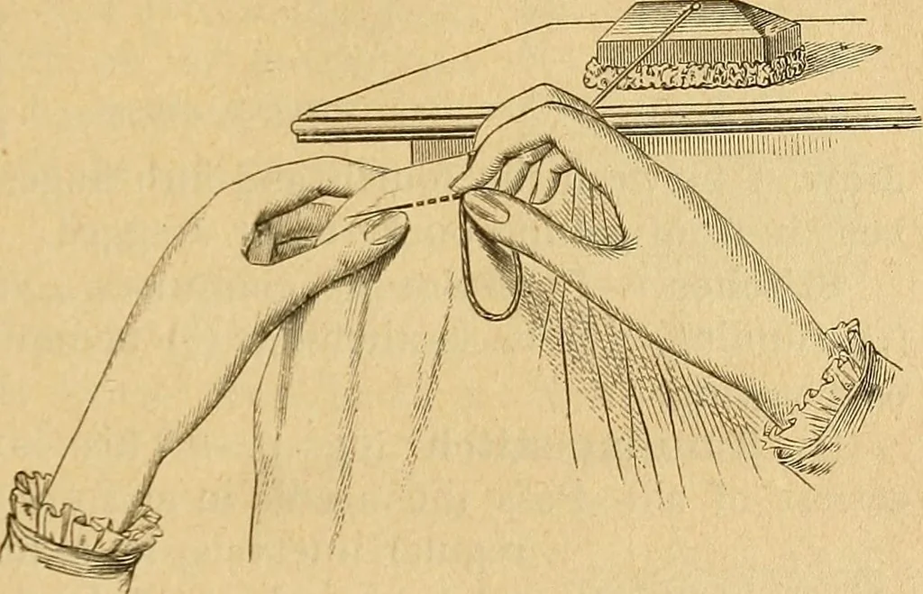 An illustration from Encyclopedia of needlework, 1890, leaf 10