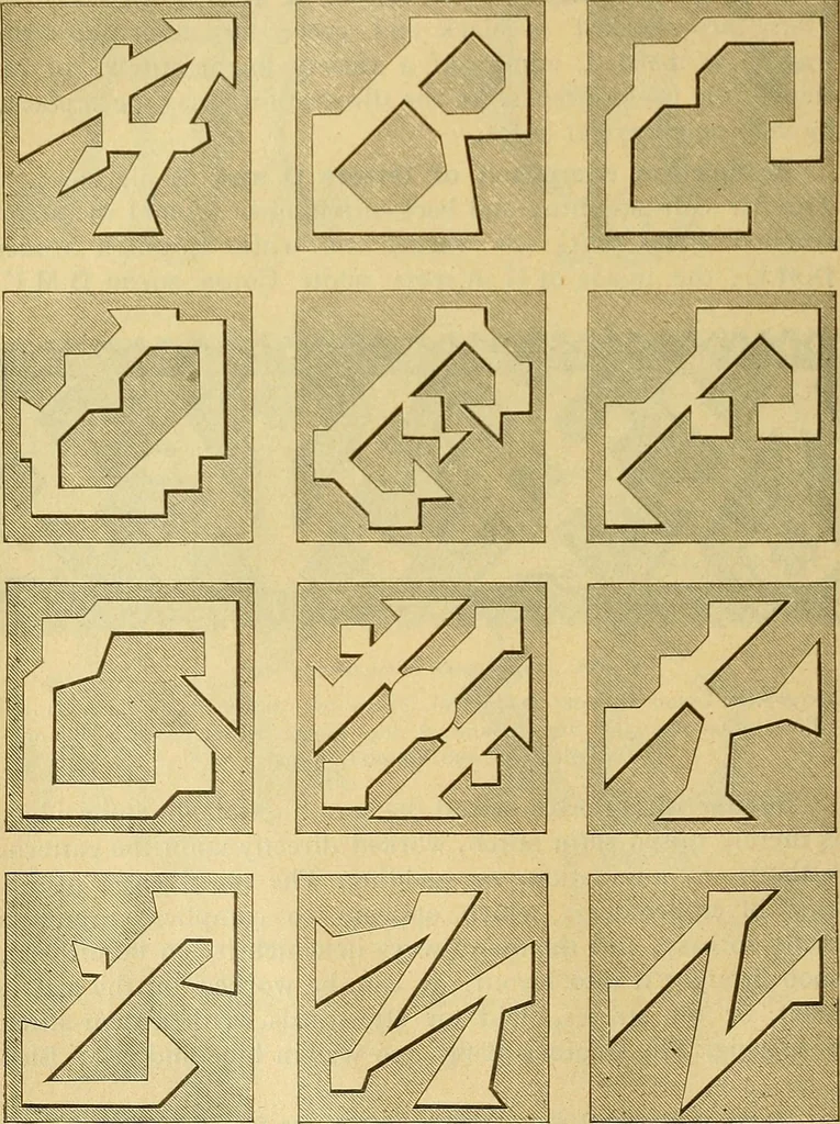 An illustration from Encyclopedia of needlework, 1890, leaf 103