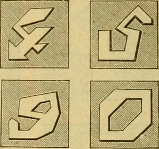 An illustration from Encyclopedia of needlework, 1890, leaf 105