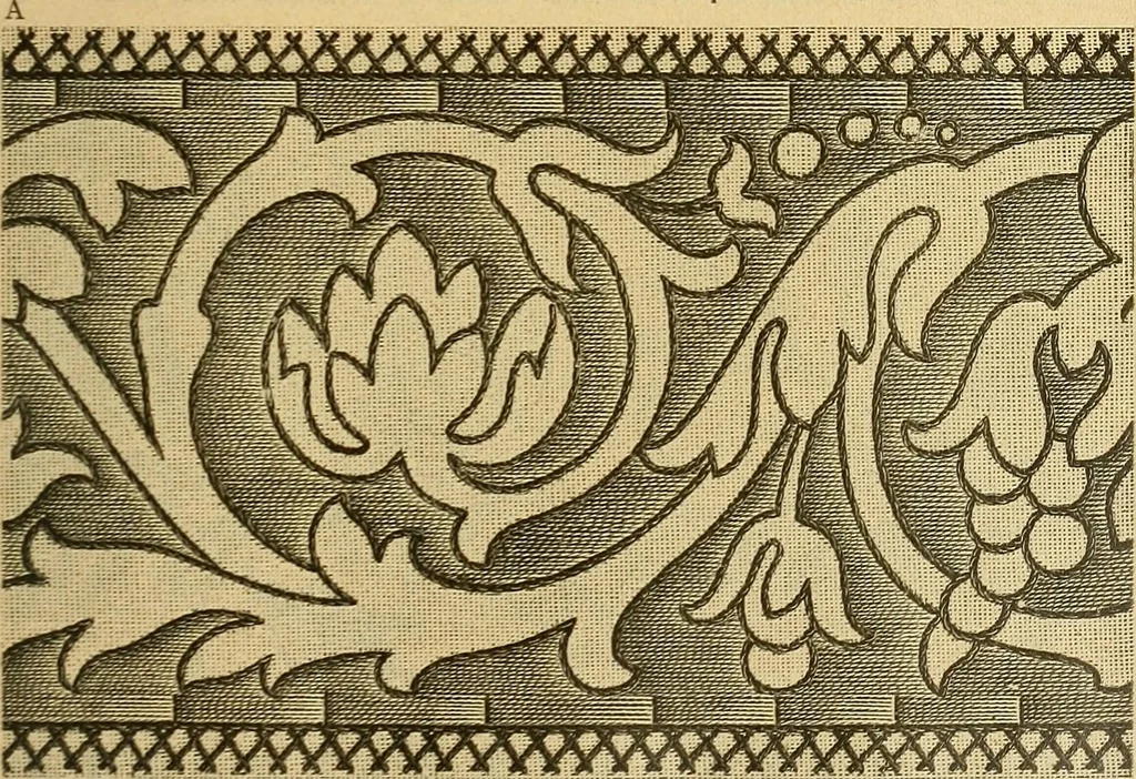 An illustration from Encyclopedia of needlework, 1890, leaf 106