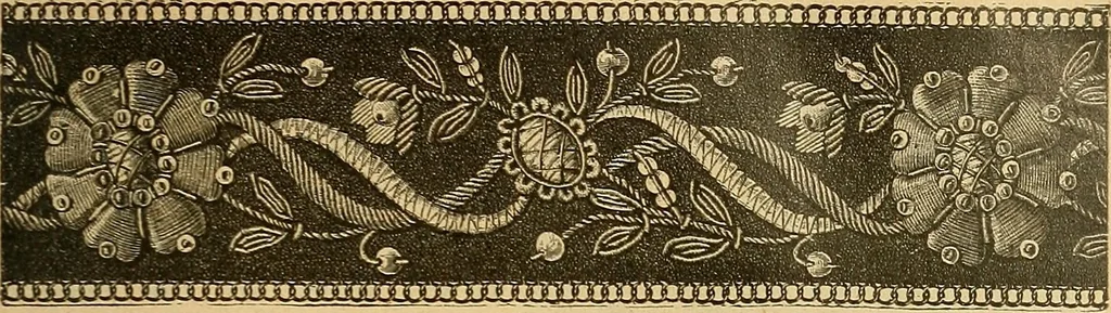 An illustration from Encyclopedia of needlework, 1890, leaf 112
