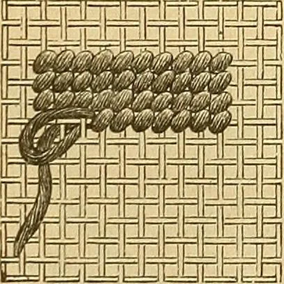 An illustration from Encyclopedia of needlework, 1890, leaf 136