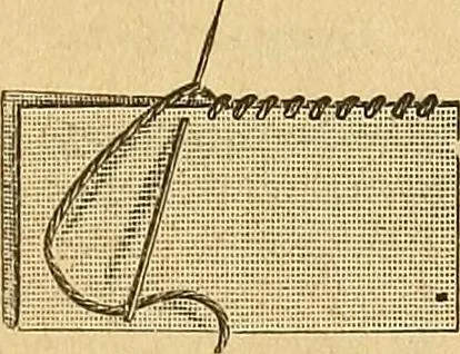 An illustration from Encyclopedia of needlework, 1890, leaf 14