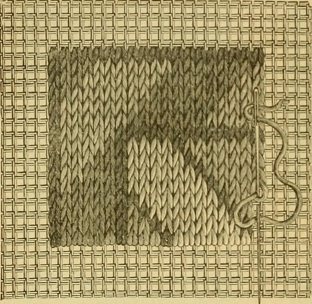 An illustration from Encyclopedia of needlework, 1890, leaf 145