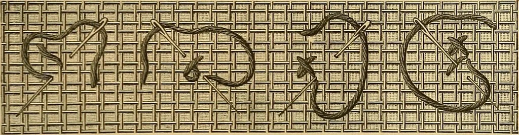 An illustration from Encyclopedia of needlework, 1890, leaf 152