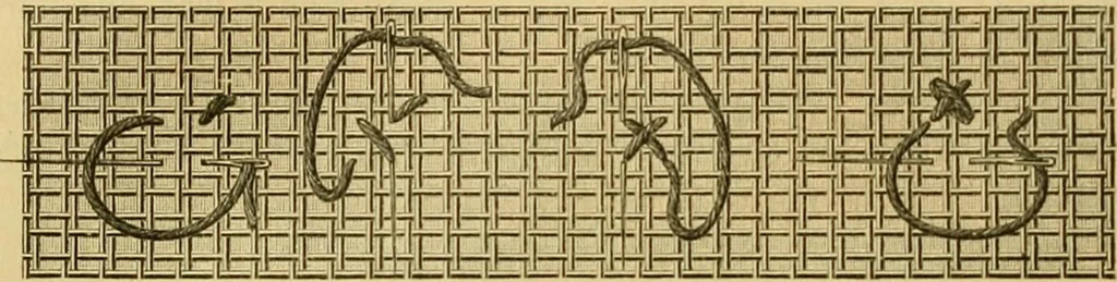 An illustration from Encyclopedia of needlework, 1890, leaf 153