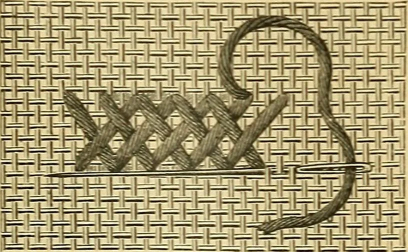 An illustration from Encyclopedia of needlework, 1890, leaf 155