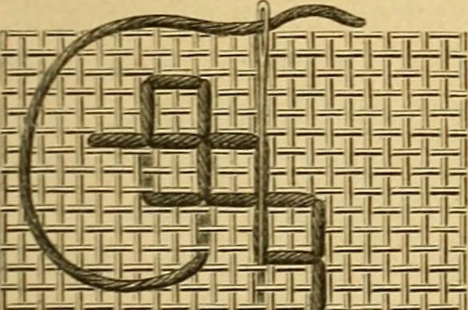 An illustration from Encyclopedia of needlework, 1890, leaf 156