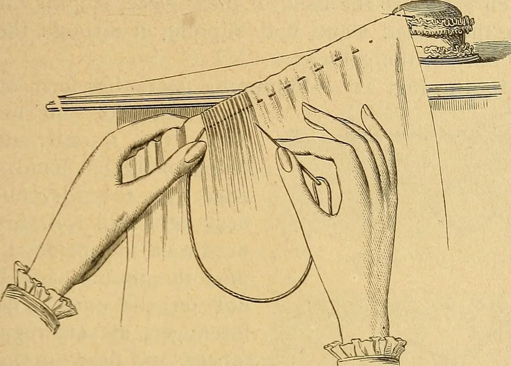 An illustration from Encyclopedia of needlework, 1890, leaf 16