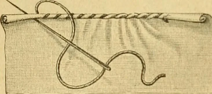 An illustration from Encyclopedia of needlework, 1890, leaf 17