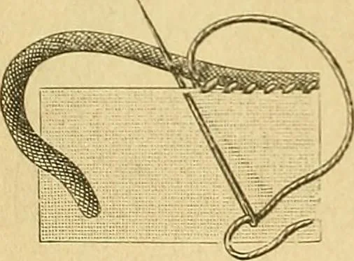 An illustration from Encyclopedia of needlework, 1890, leaf 17