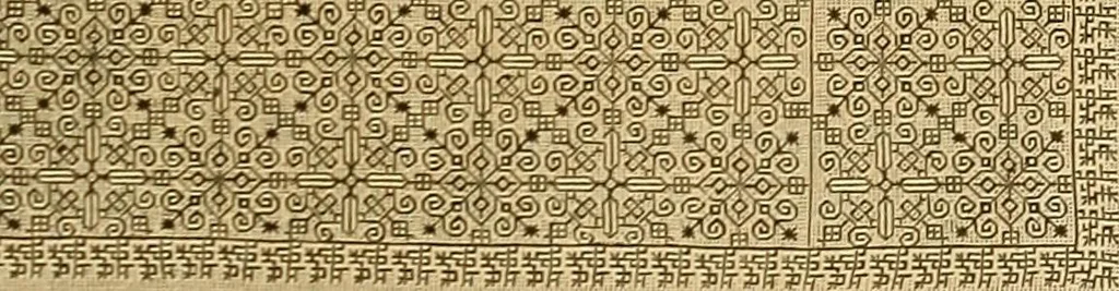 An illustration from Encyclopedia of needlework, 1890, leaf 176