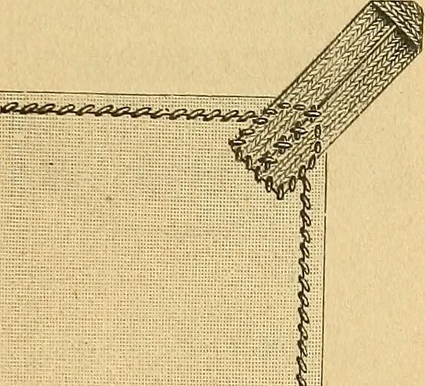 An illustration from Encyclopedia of needlework, 1890, leaf 18