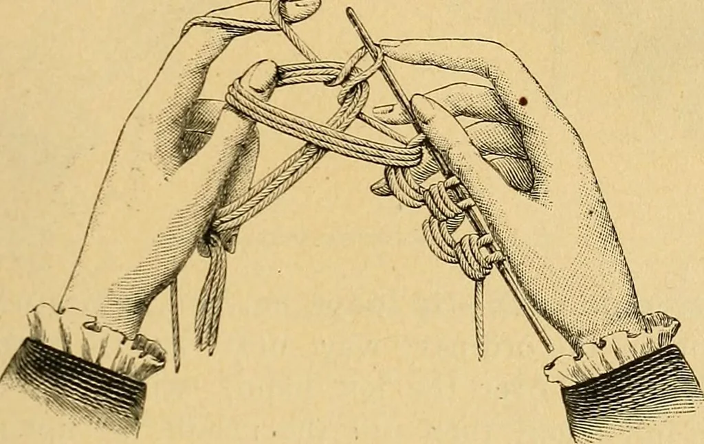An illustration from Encyclopedia of needlework, 1890, leaf 182