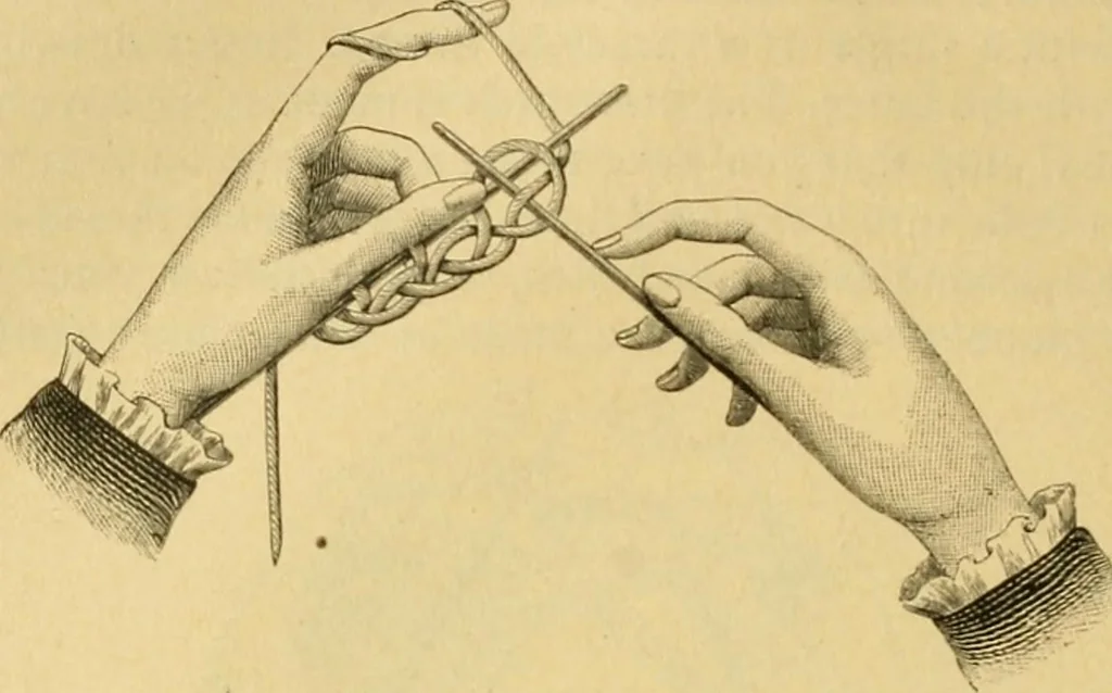 An illustration from Encyclopedia of needlework, 1890, leaf 183